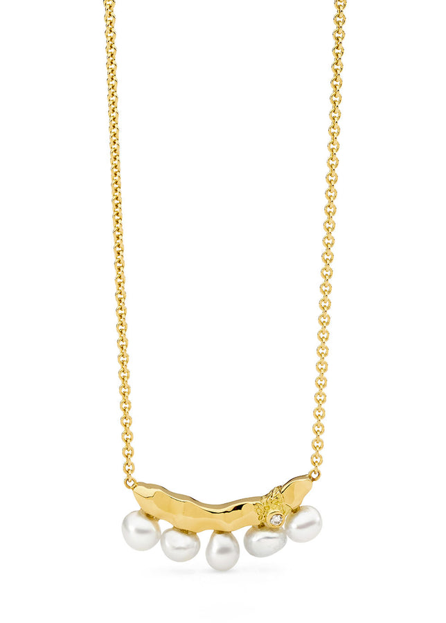 'Curious Crustaceans' Yellow Gold Necklace