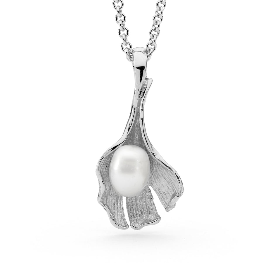 'Ginko Leaf' South Sea Pearl Pendant