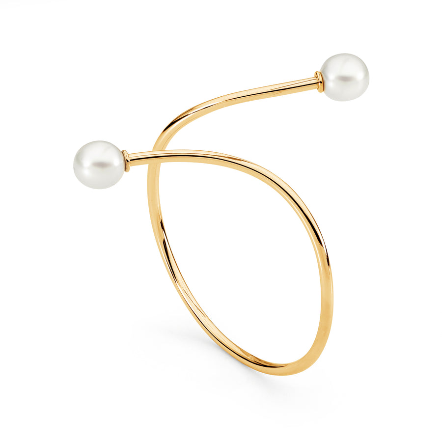 'Golden Tides' Australian South Sea Pearl Cuff Bangle