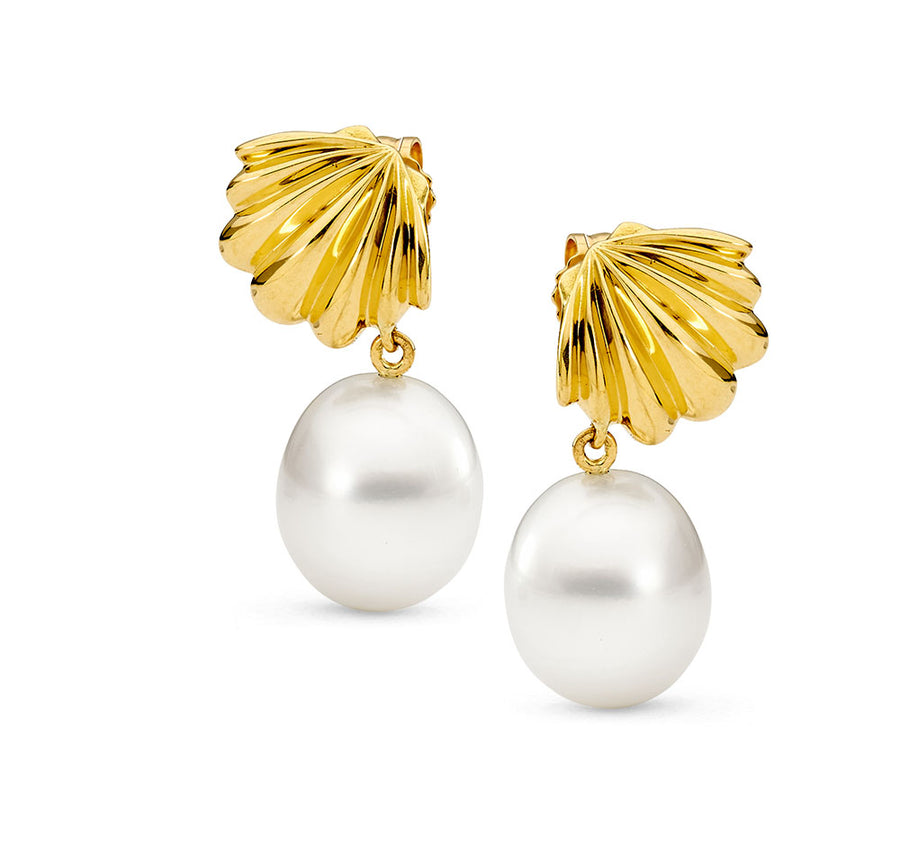 'Ocean Echoes' South Sea Pearl Earrings