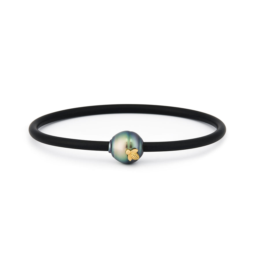 'Honeybee' South Sea Pearl Neoprene Bangle