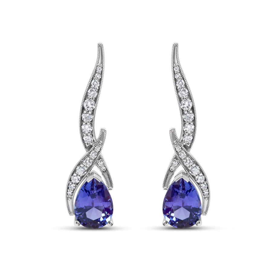 'Mazarine' Tanzanite Earrings