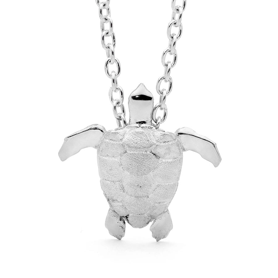 'Baby Loggerhead Turtle' Sterling Silver Necklace