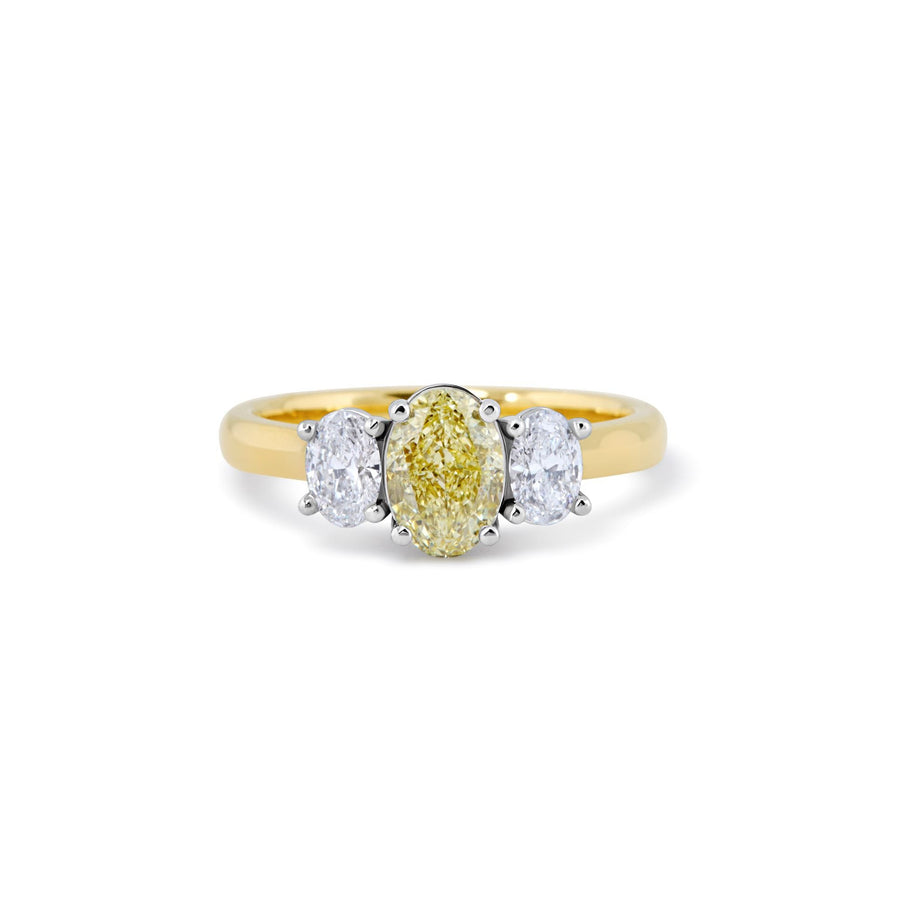 Yellow Diamond Oval Trilogy