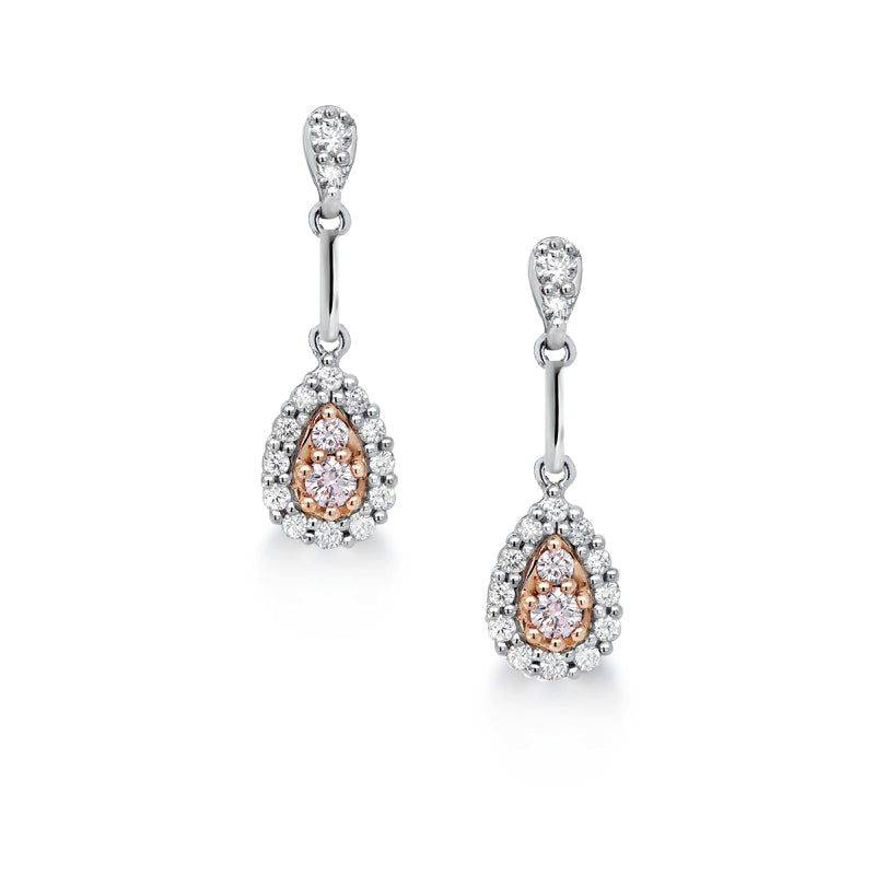 Forget-Me-Not Pink Sapphire and Diamond Drop Earrings | Harry Winston