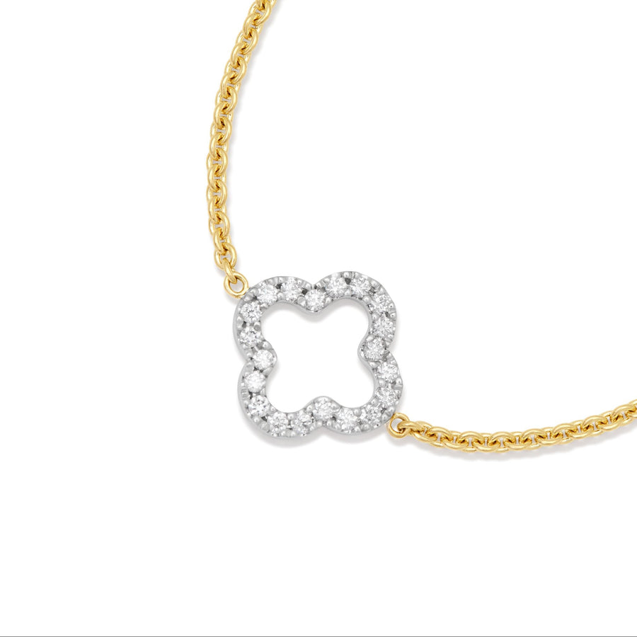 Diamond Clover Bracelet