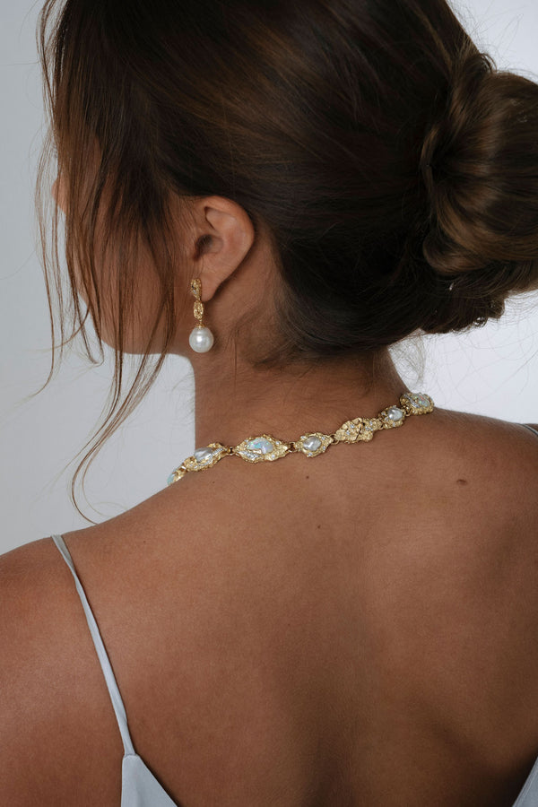 'Samphire' Opal & Diamond Necklet