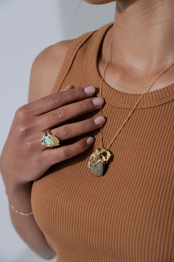'Wanderlust' Opal & Diamond Ring
