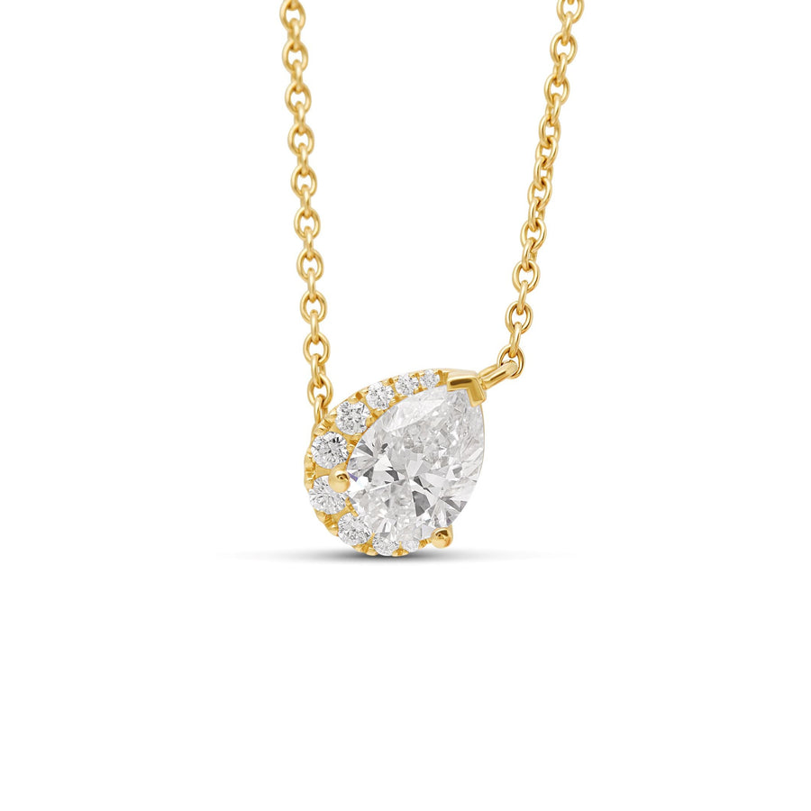 Pear shaped Diamond Necklace