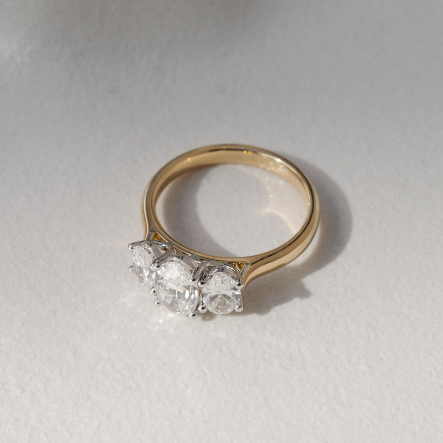 'Isadora' Trilogy Diamond Engagement Ring