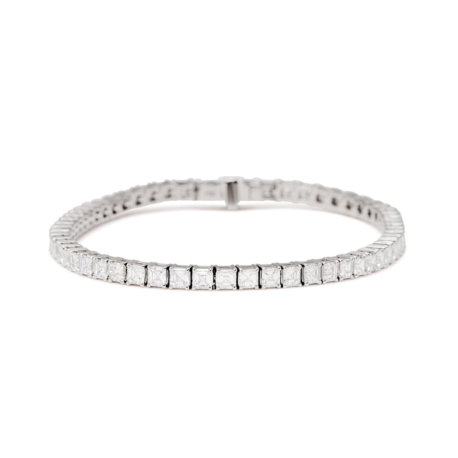 Assher cut tennis bracelet