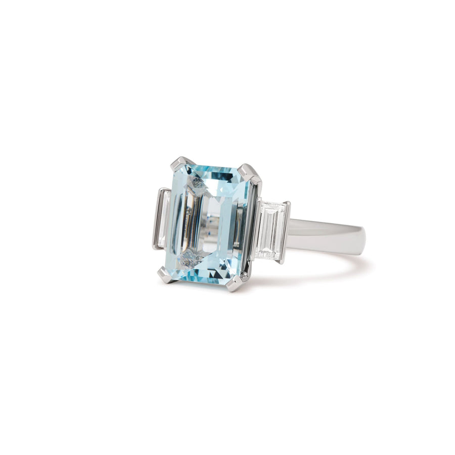 'Esme' aquamarine ring