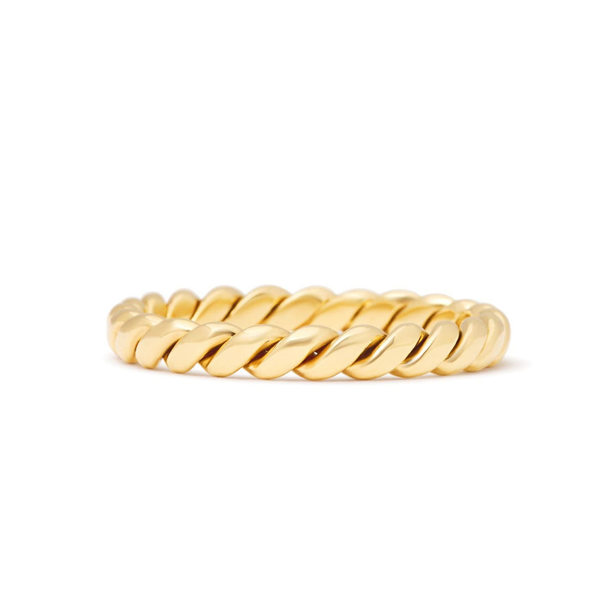 'Twist' 18ct gold ring