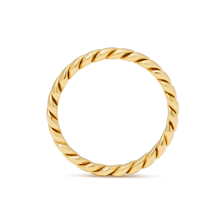 'Twist' 18ct gold ring