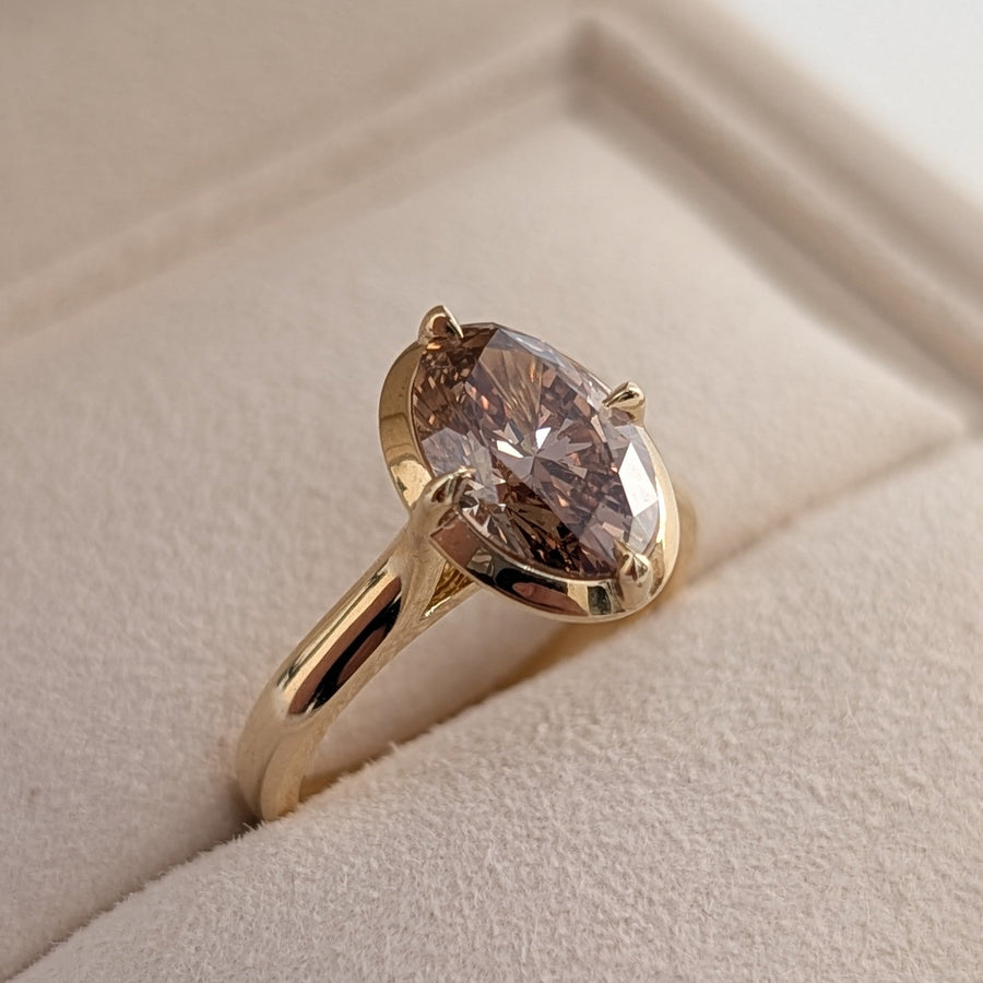 'Desert Light' Champagne Diamond Ring