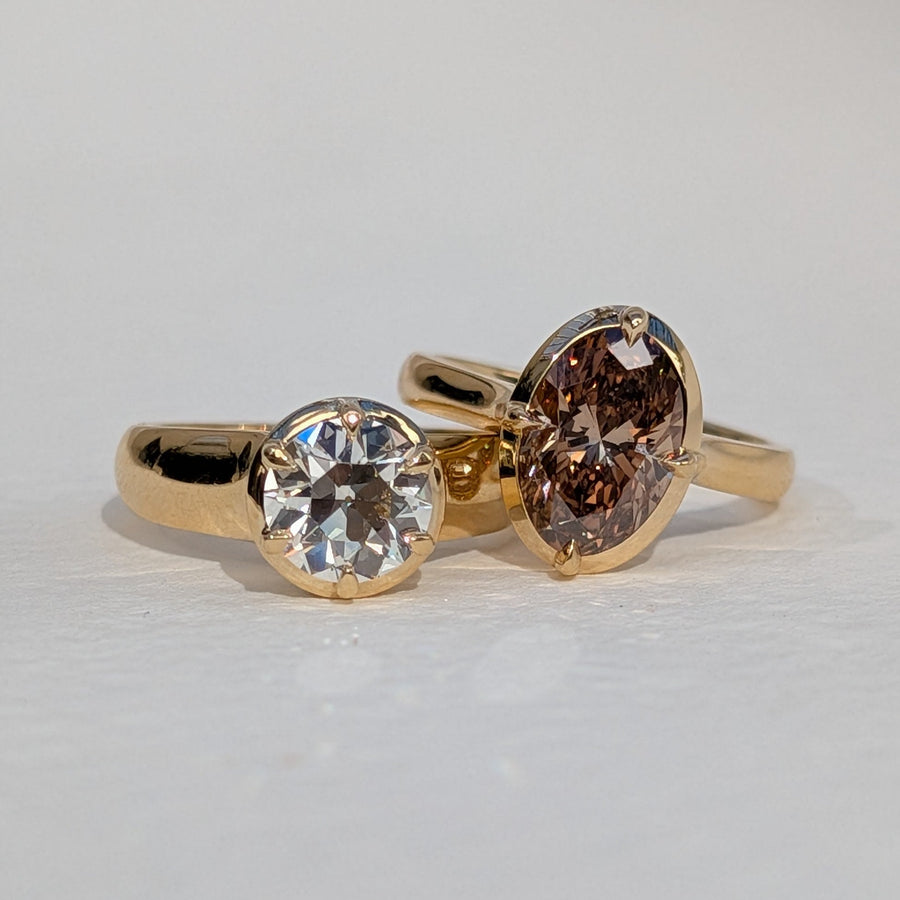 'Desert Light' Champagne Diamond Ring