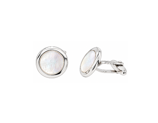 Polished Mother of Pearl Cufflinks