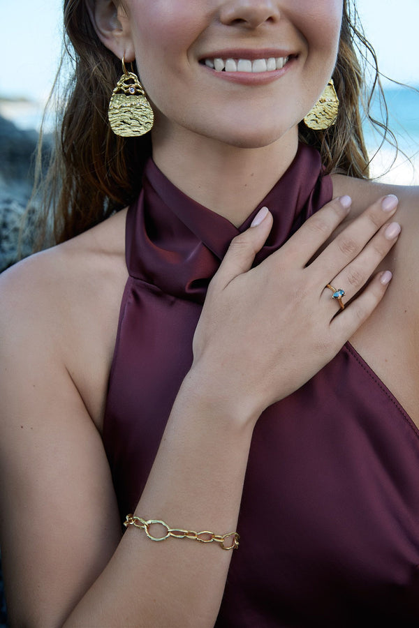 'COAST' 18CT YELLOW GOLD CHAIN LINK BRACELET