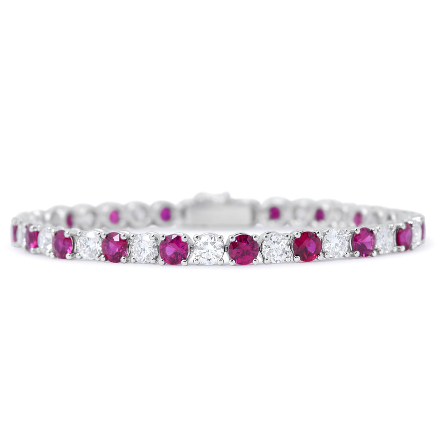 Ruby and Diamond tennis bracelet