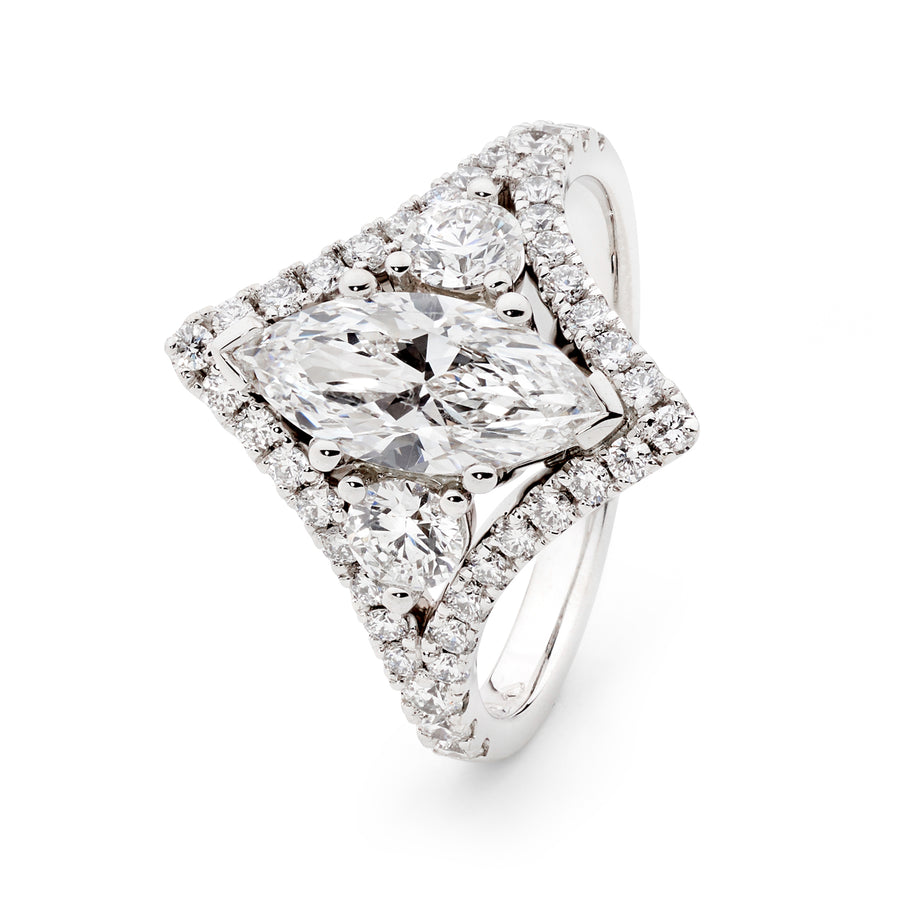 Marquise Fancy Diamond Ring