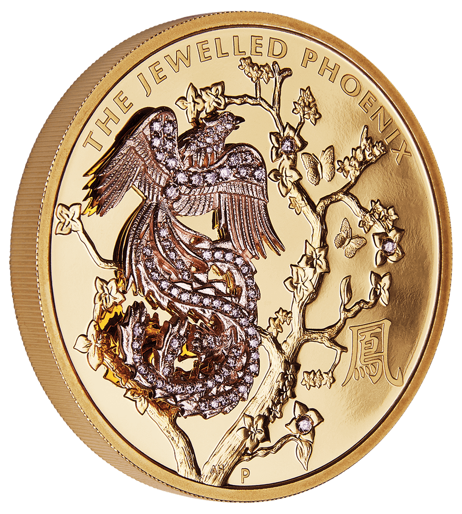 Jewelled Phoenix Coin online jewellery shop buy jewellery online jewellers in perth perth jewellery stores gold jewellery perth