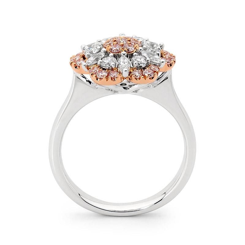 18ct White and Rose Gold Pink Floral Diamond Ring jewellery stores perth perth jewellery stores australian jewellery designers online jewellery shop perth jewellery shop jewellery shops perth perth jewellers jewellery perth jewellers in perth diamond jewellers perth bridal jewellery australia pearl jewellery australian pearls diamonds and pearls perth engagement rings for women custom engagement rings perth custom made engagement rings perth diamond engagement rings