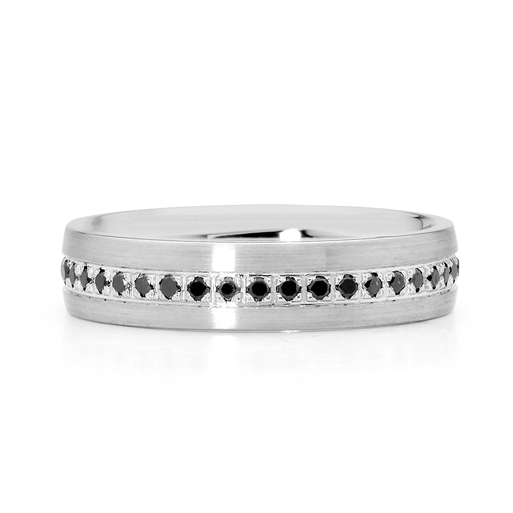 Pave Set Black Diamond Ring Linneys Jewellery