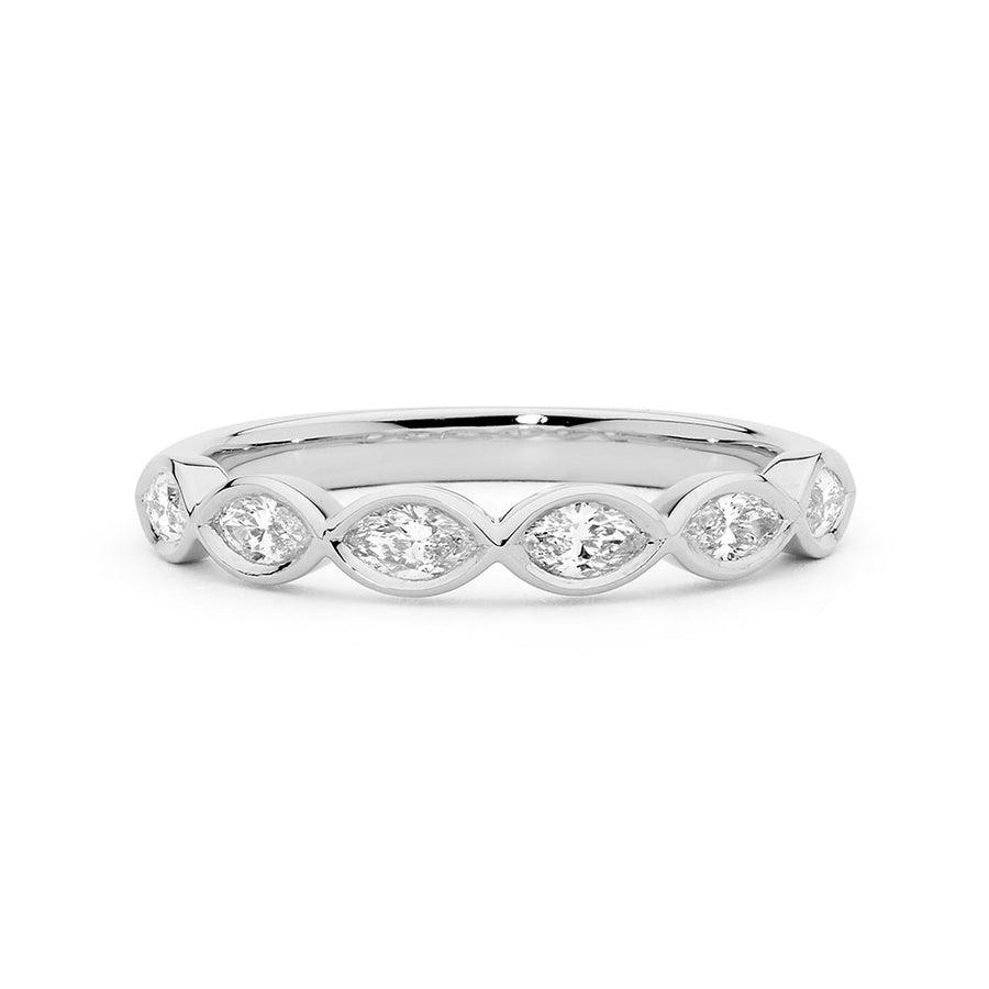 Bezel Set Marquise Diamond Ring