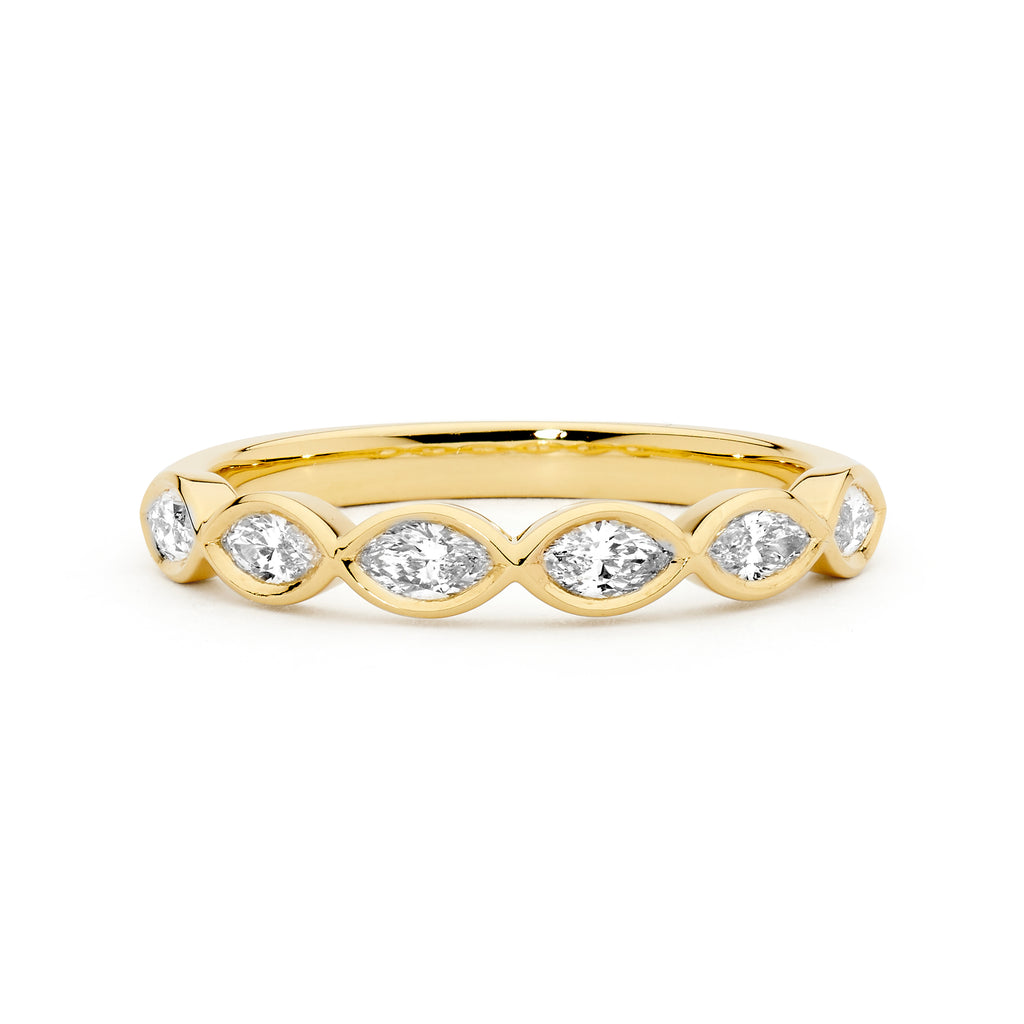 Bezel Set Marquise Diamond Ring