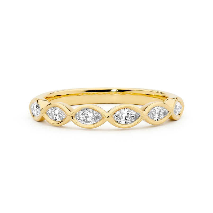 Bezel Set Marquise Diamond Ring