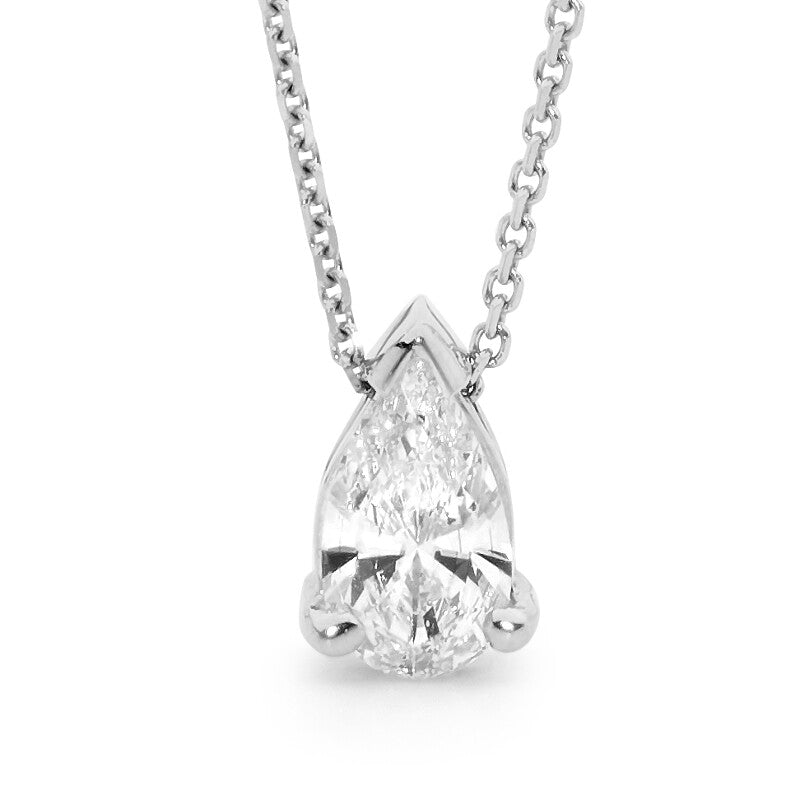 Pear Shaped Solitaire Diamond Pendant Linneys Jewellery