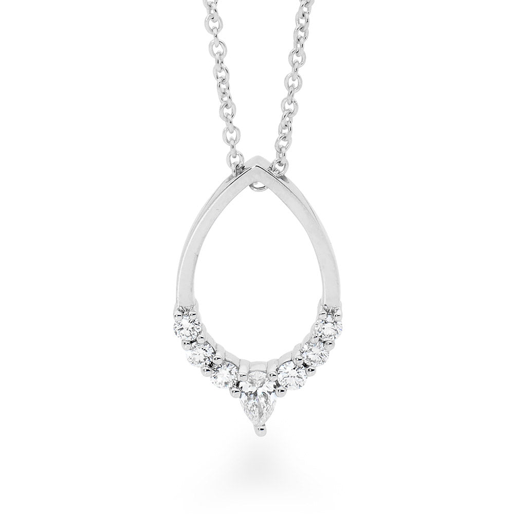 Pear Shaped Diamond Necklace jewellery stores perth perth jewellery stores australian jewellery designers online jewellery shop perth jewellery shop jewellery shops perth perth jewellers jewellery perth jewellers in perth diamond jewellers perth