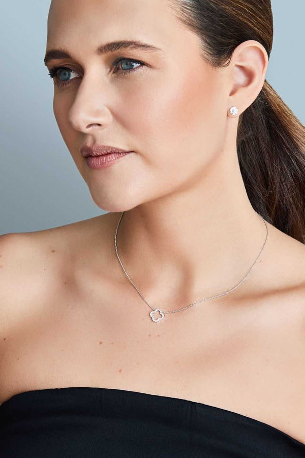 Diamond Clover Necklet