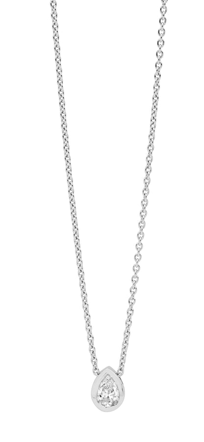 Pear Cut Diamond Necklet