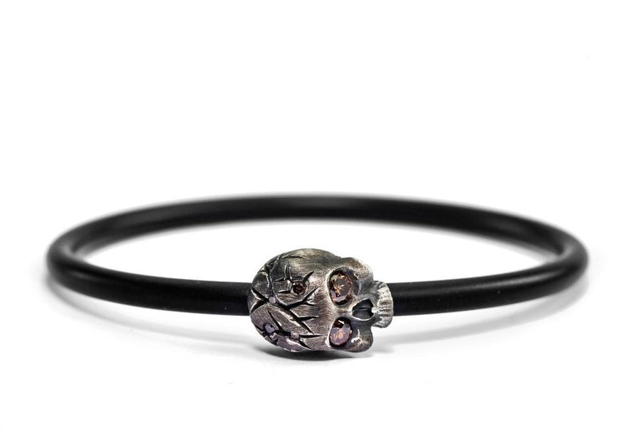 Skull Neoprene Bangle jewellery stores perth perth jewellery stores australian jewellery designers online jewellery shop perth jewellery shop jewellery shops perth perth jewellers jewellery perth jewellers in perth diamond jewellers perth mens jewellery perth