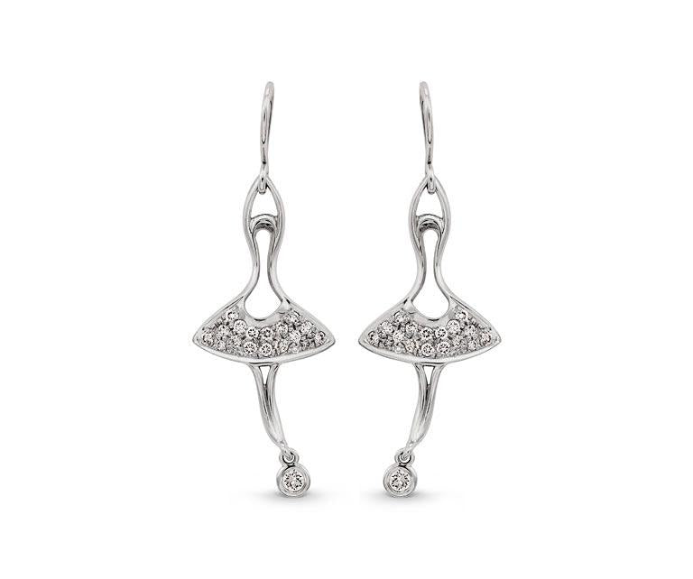 18ct White Gold Dance Inspired Diamond Earrings Perth jewellery stores perth perth jewellery stores australian jewellery designers online jewellery shop perth jewellery shop jewellery shops perth perth jewellers jewellery perth jewellers in perth diamond jewellers perth bridal jewellery australia