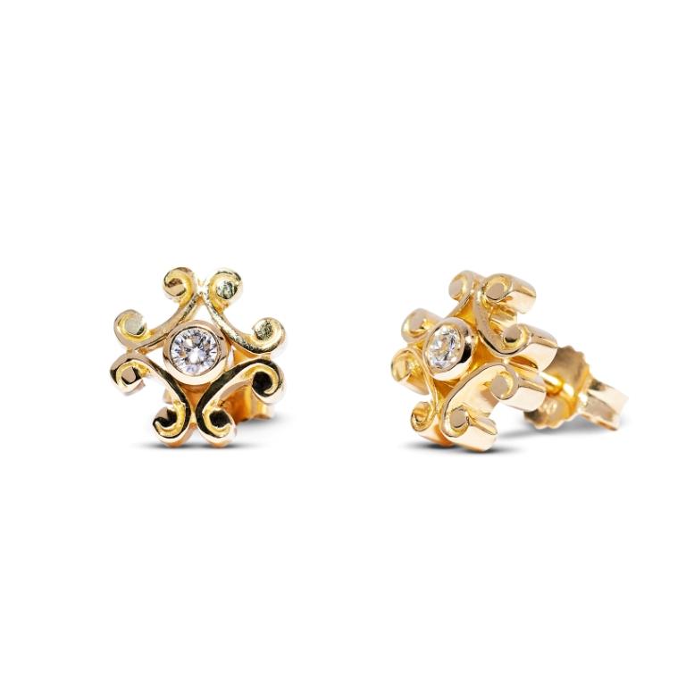 Okre by Yessayan - Rose Gold & Diamond Earrings – YESSAYAN - LA