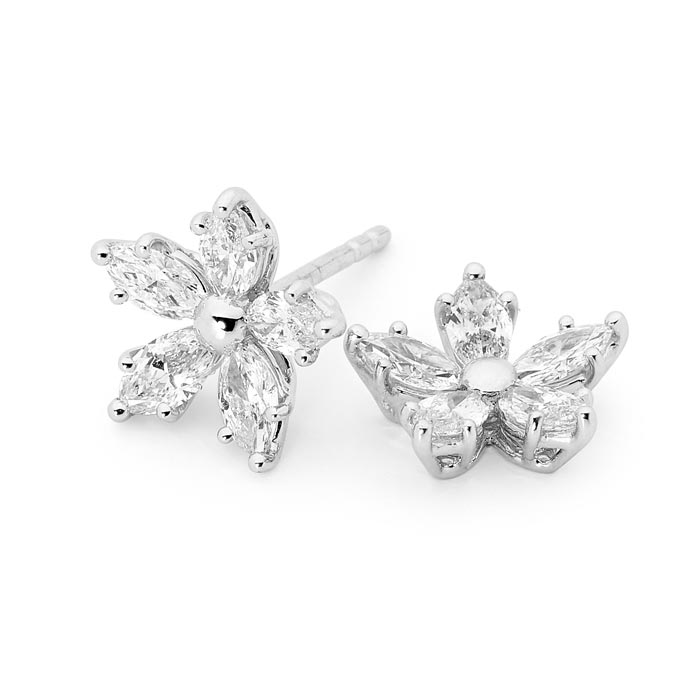 White Gold Diamond Floral Earrings Diamond Earrings Perth jewellery stores perth perth jewellery stores australian jewellery designers online jewellery shop perth jewellery shop jewellery shops perth perth jewellers jewellery perth jewellers in perth diamond jewellers perth bridal jewellery australia