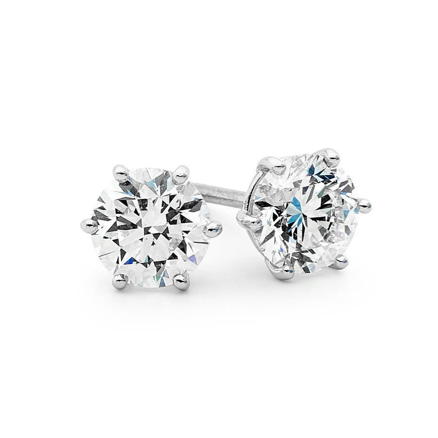Six Claw Diamond Stud Earrings jewellery stores perth perth jewellery stores australian jewellery designers online jewellery shop perth jewellery shop jewellery shops perth perth jewellers jewellery perth jewellers in perth diamond jewellers perth bridal jewellery australia pearl jewellery australian pearls diamonds and pearls perth