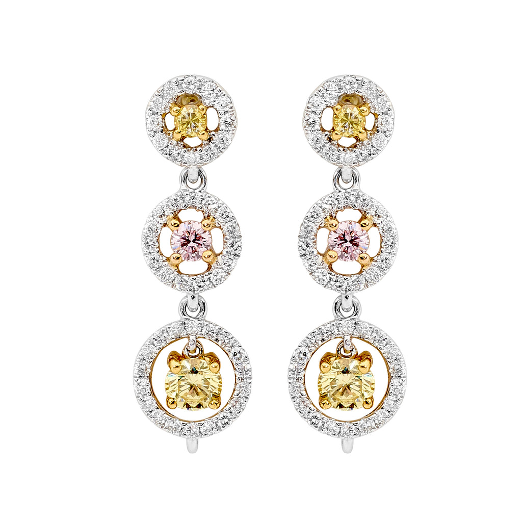 Yellow and Pink Diamond Earrings Perth jewellery stores perth perth jewellery stores australian jewellery designers online jewellery shop perth jewellery shop jewellery shops perth perth jewellers jewellery perth jewellers in perth diamond jewellers perth bridal jewellery australia pearl jewellery australian pearls