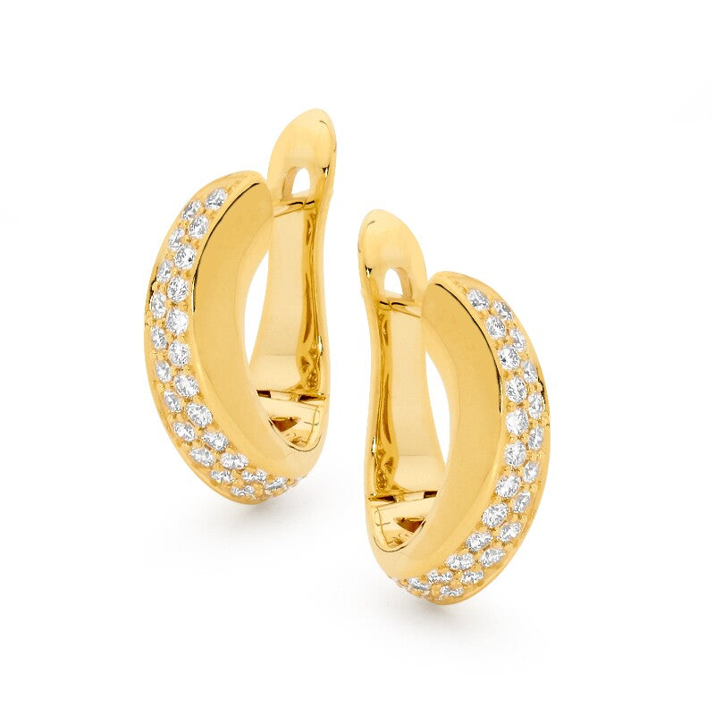 Huggie Earrings online jewellery shop buy jewellery online jewellers in perth perth jewellery stores wedding jewellery australia gold jewellery perth  diamond stud earrings diamonds perth gold jewellery perth