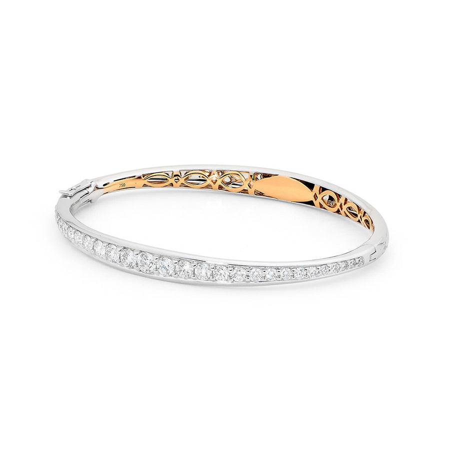 Two Tone Diamond Bangle jewellery stores perth perth jewellery stores australian jewellery designers online jewellery shop perth jewellery shop jewellery shops perth perth jewellers jewellery perth jewellers in perth diamond jewellers perth bridal jewellery australia pearl jewellery australian pearls diamonds and pearls perth