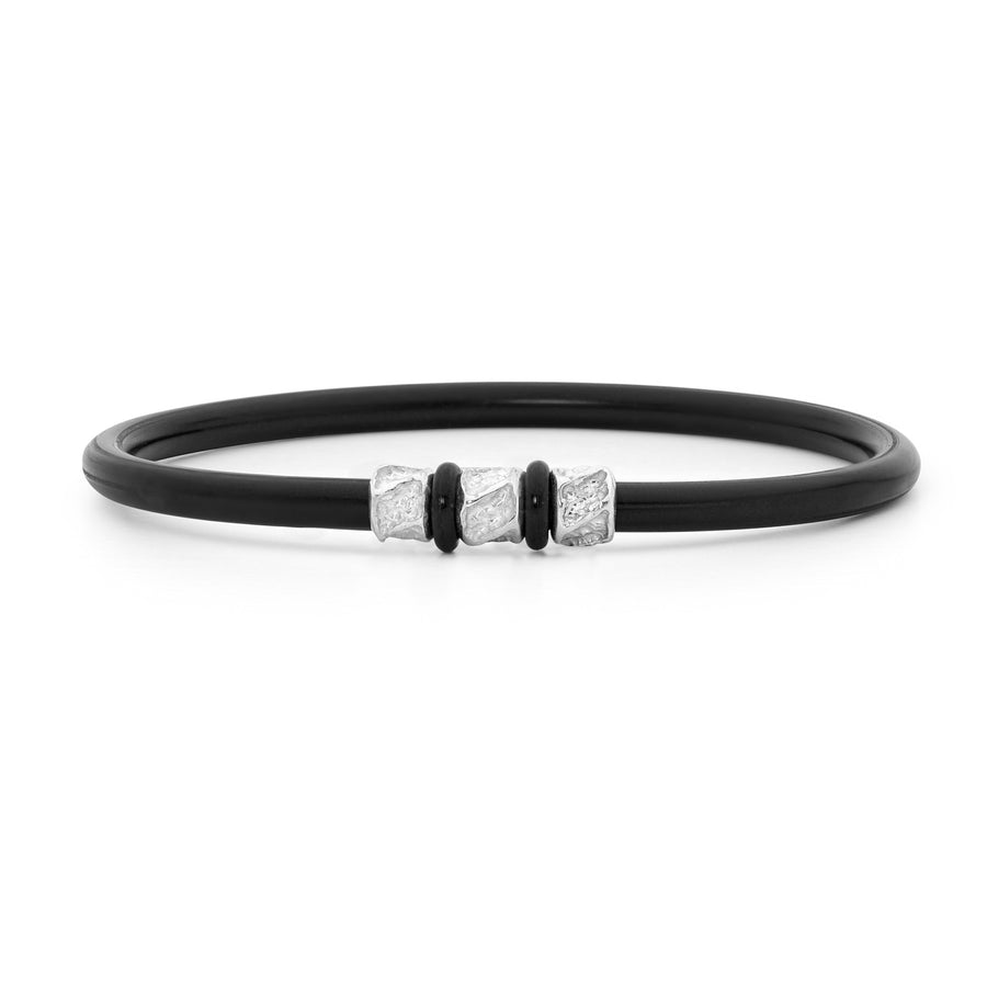 Sterling Silver Neoprene Bangle mens jewellery perth jewellery stores perth perth jewellery stores australian jewellery designers online jewellery shop perth jewellery shop jewellery shops perth perth jewellers jewellery perth jewellers in perth