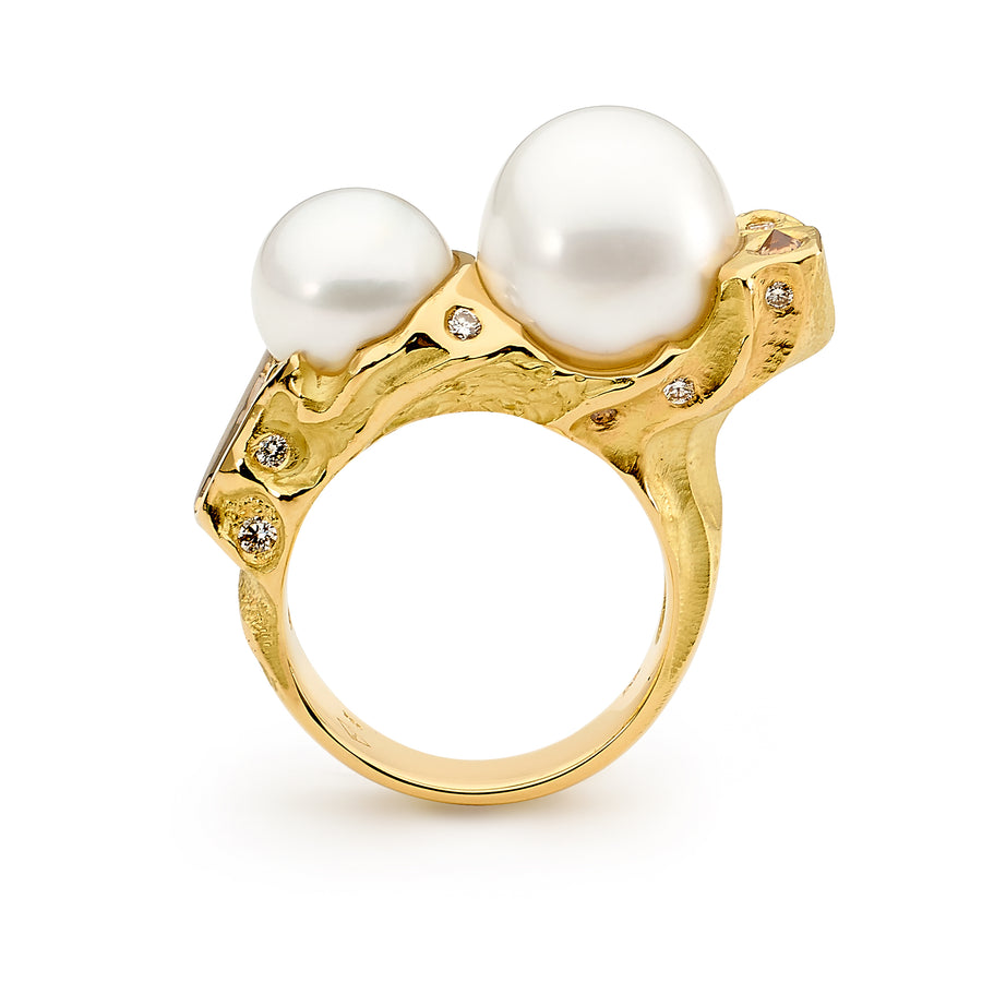 Yellow Gold Pearl and Diamond Ring Perth jewellery stores perth perth jewellery stores australian jewellery designers online jewellery shop perth jewellery shop jewellery shops perth perth jewellers jewellery perth jewellers in perth diamond jewellers perth bridal jewellery australia pearl jewellery australian pearls diamonds and pearls perth