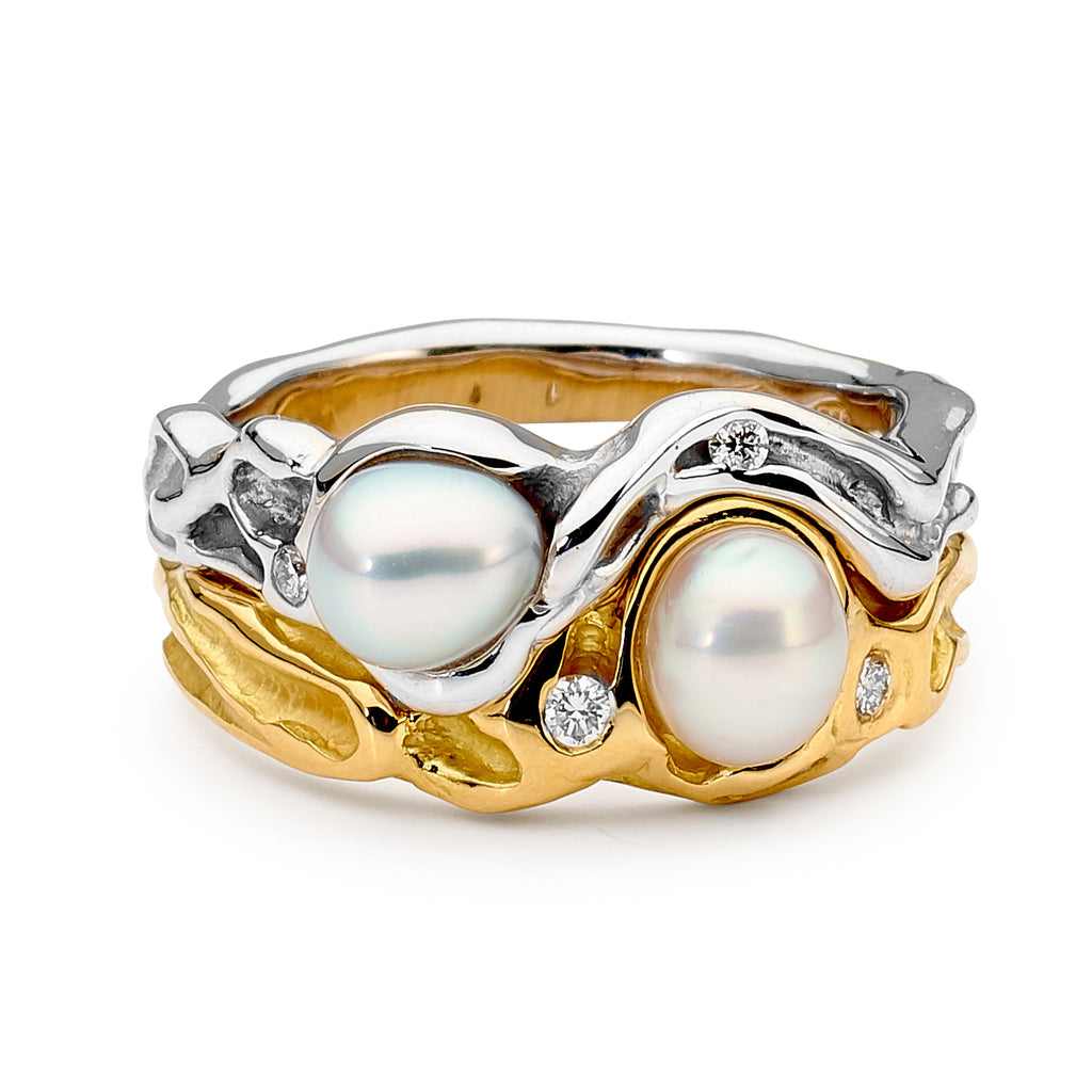 Seedless Pearl and Diamond Ring perth jewellery stores australian jewellery designers online jewellery shop perth jewellery shop jewellery shops perth perth jewellers jewellery perth jewellers in perth diamond jewellers perth bridal jewellery australia pearl jewellery australian pearls diamonds and pearls perth