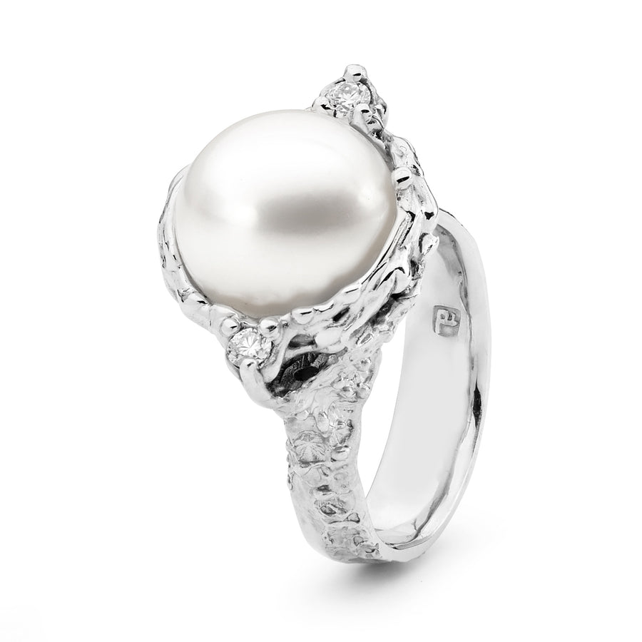 Freeform Cultured Pearl Ring