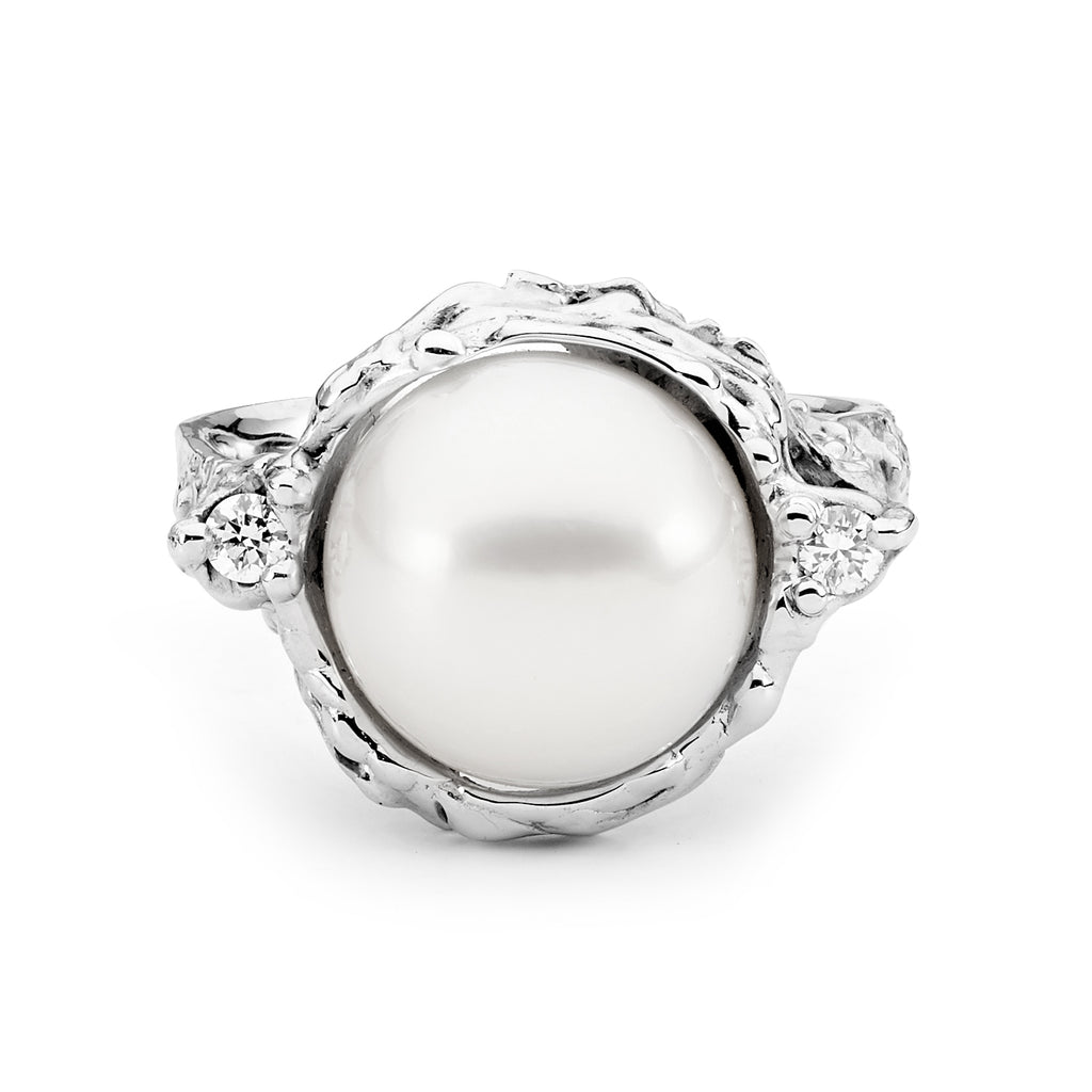 Freeform Cultured Pearl Ring