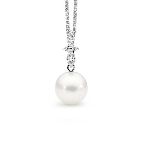 Cultured Pearl & Diamonds Pendant Pearl Pendant jewellery stores perth perth jewellery stores australian jewellery designers online jewellery shop perth jewellery shop jewellery shops perth perth jewellers jewellery perth jewellers in perth diamond jewellers perth bridal jewellery australia pearl jewellery australian pearls diamonds and pearls perth