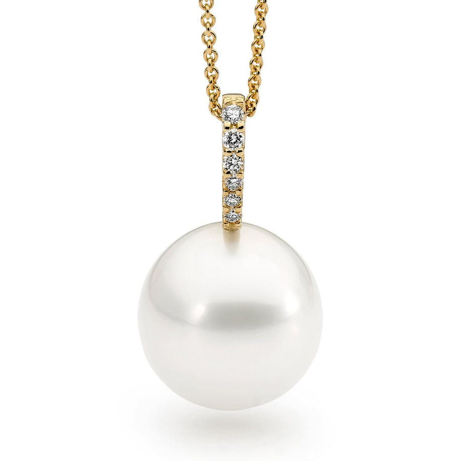 Modern Pearl and diamond Pendant online jewellery shop buy jewellery online jewellers in perth perth jewellery stores wedding jewellery australia diamonds for sale perth