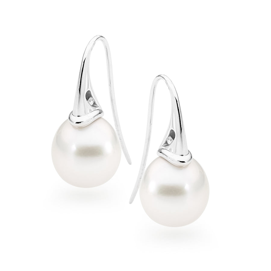 Fin shaped pearl earrings online jewellery shop perth jewellery stores jewellery stores perth australian jewellery designers bridal jewellery australia